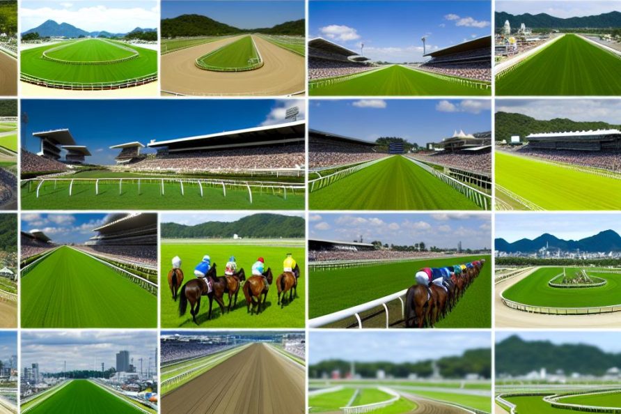 Famous horse racing tracks around the world.