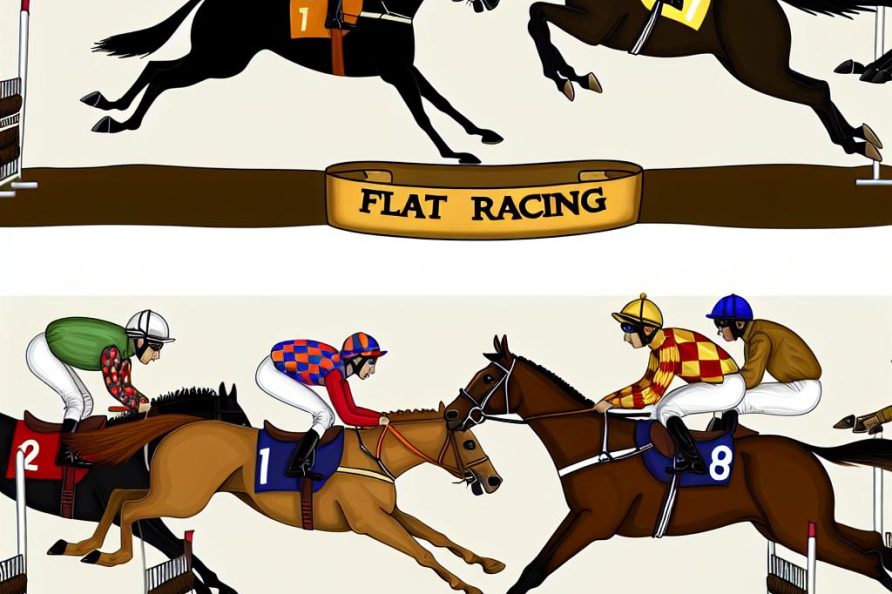 The differences between flat racing and jump racing.