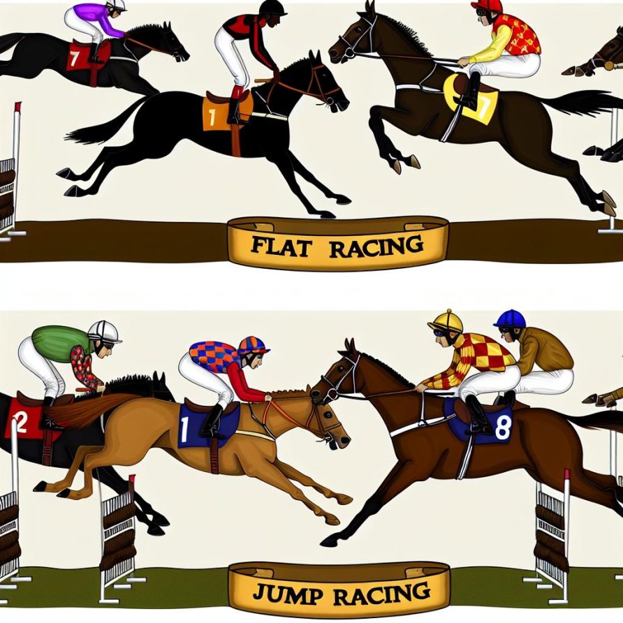 The differences between flat racing and jump racing.